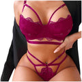 Y2k Bandage Three-point Set Lace Swimsuit Famale Underwear Bandage